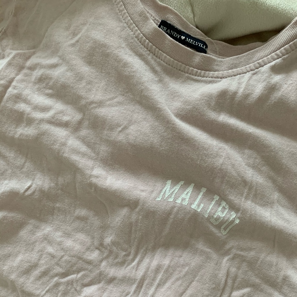 💕brandy melville malibu cropped baby tee💕